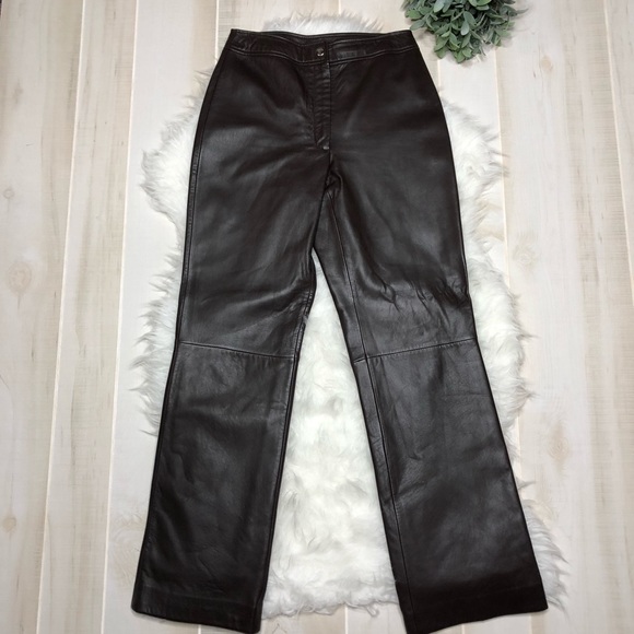 100% Leather Pants from Nordstrom Classiques Entie - Picture 2 of 5